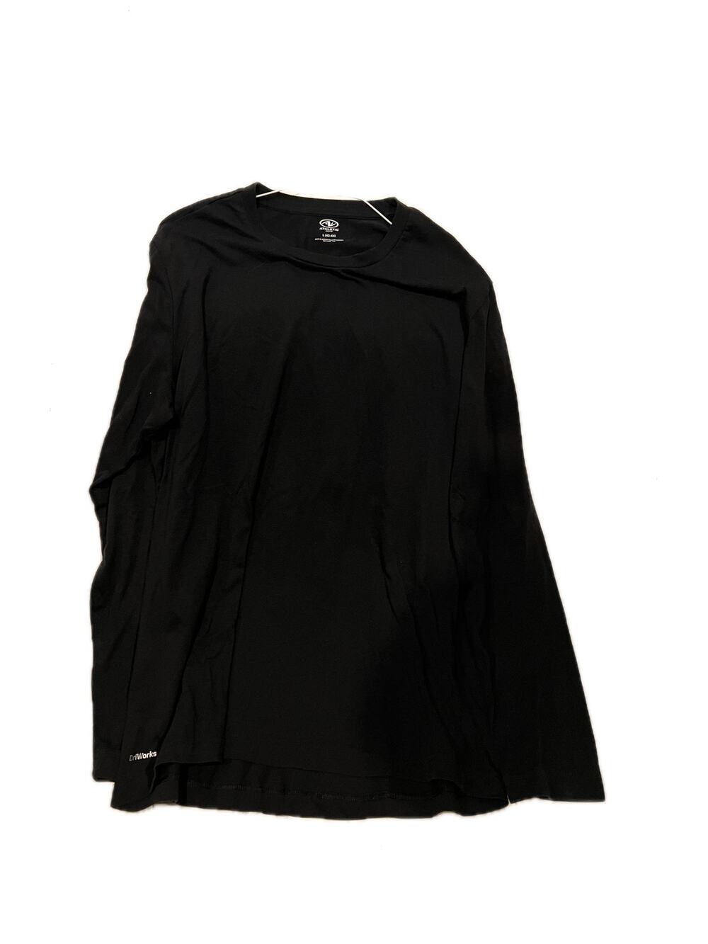Athletic Works Black Long Sleeve T-Shirt Mens L (42-44)